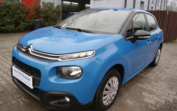 Citroen C3 cena 36900 przebieg: 97798, rok produkcji 2018 z Jutrosin małe 379